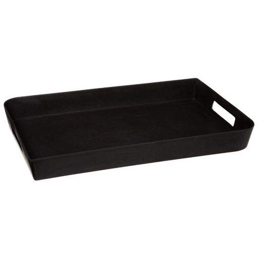 Plateau Mélamine 45x30cm Col Noir 'Noir Kitchen'