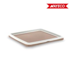 Bandeja sanitária tamanho m com dois soakers 59x59x4cm