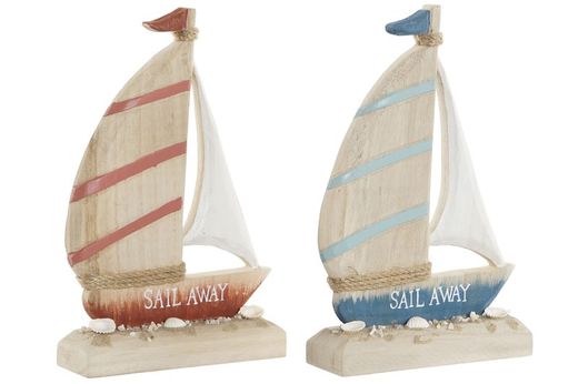 Barco De Madeira 25 Cm