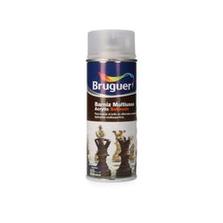 Verniz spray de cetim acrílico transparente polivalente 0,4l bruguer
