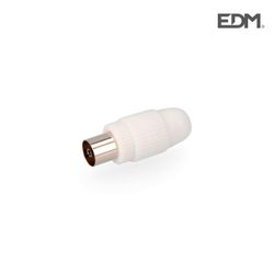 Base aerea tv 9,5 mm. Recta hembra retractilado