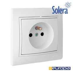 Base Bipolar 16a 250v Com Soquete Francês S.Europa Solera Erp60fu