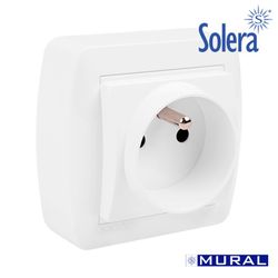 Base Bipolar Com Sistema Francês 74x72x42mm S. Mural Solera Mur60fu