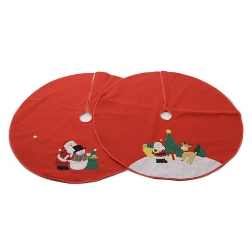 Base decorativa redonda para árvore de Natal com 100 cm de diâmetro