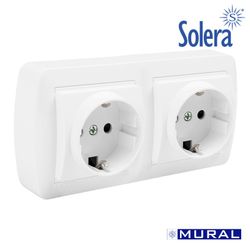 Base Bipolar Dupla Com Lateral T/T 148x72x42mm S. Mural Solera Mur66u