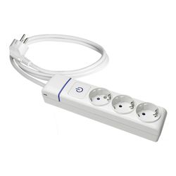 Múltiplas tomadas de base 3 T/Tl com interruptor luminoso. Cabo 1,5m 8013pil Solera