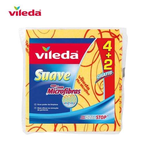 Chiffon jaune doux 4 + 2 30% microfibre 142010 vileda