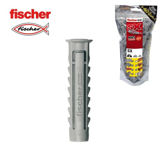 Gros pack cales fischer sx 6x30 200 + 40 gratuit