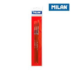 Pincéis escolares Blister 3 série 101 nº 6, 8 e 10 milão