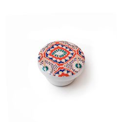 Blister Com 2 Puxadores Redondos em Madeira Acabamento Decorativo Mod.E292 Ø38mm Rei