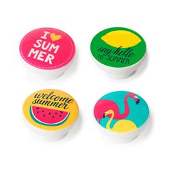 Blister Com 4 Puxadores Redondos em Madeira Acabamento Decorativo Mod.M11 Ø38mm Rei