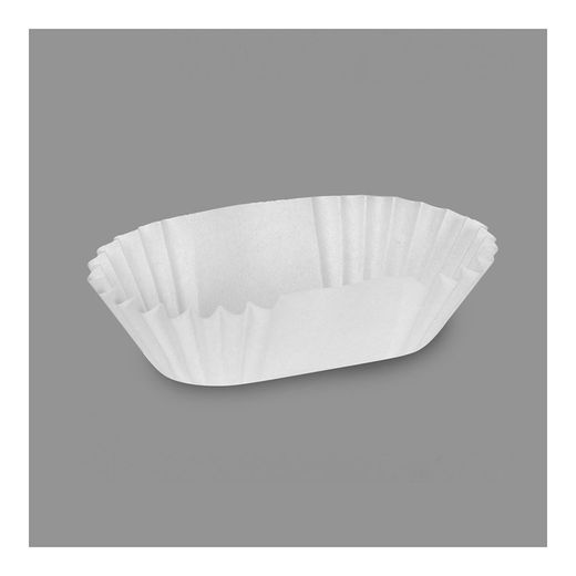 Blister de 60 moules à cupcakes allongés 5,3x2,5x2,3 cm en papier