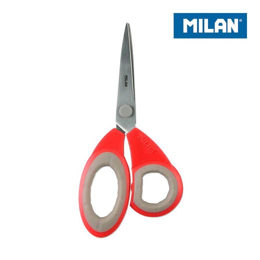 Tesoura de escritório vermelha bolha 19cm milão