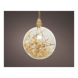 Bola Microled Decorativa Com Fio Fino Ø10x80cm 15 Leds