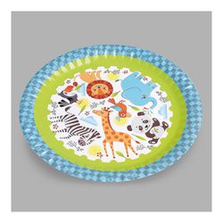 Bolsa 4 Plato Diseño Animales 23cm Carton