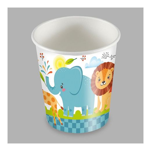 Bolsa Com 25 Copos Animal Design 200cc Cartão