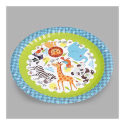 Saco Com 6 Pratos Animal Design Cartão 18cm