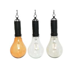 Lâmpada de filamento led solar 10x10x20cm-2l