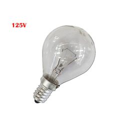 Bombilla esferica clara 60w e14 125v (solo uso industrial)