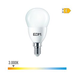 Lâmpada Esférica E14 7w 806 Lm 3000k Luz Quente Ø4,8x9,5cm Edm