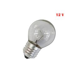 Bombilla esferica e27 60w clara 12v