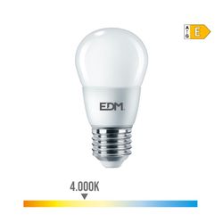 Lâmpada Esférica E27 7w 806 Lm 4000k Luz Natural Ø4,8x9,3cm Edm