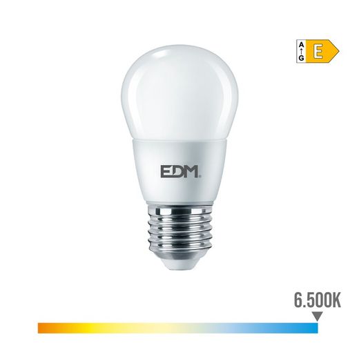 Ampoule Sphérique E27 7w 806 Lm 6500k Lumière Froide Ø4,8x9,3cm Edm