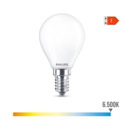 Lâmpada Esférica Led E14 4,3w 470lm 6500k Luz Fria Ø4,5x8,2cm Philips