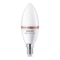 Bombilla Led Vela E14 4,9w 2.700k-6.500k 470lm Wifi Philips Wiz