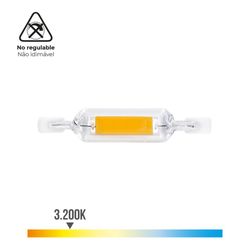 Lâmpada Linear Led 78mm R7s 7w 625lm 3200k Luz Quente Ø1.6x7.8cm Edm