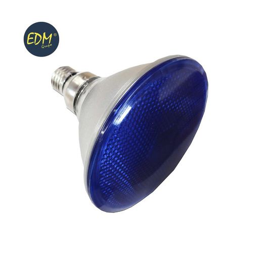 lâmpada par-38 80w e27 azul (exterior) edm