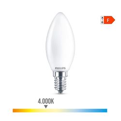 Lâmpada Vela LED E14 4.3w 470lm 4000k Luz Natural Philips