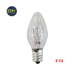 Mini lâmpada de vela transparente 7w 220 / 240v e-12