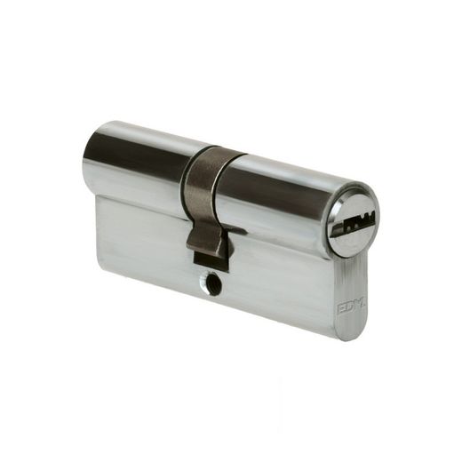 Cylindre nickel 70mm (35 + 35mm) came courte r13 avec 5 clés de sécurité incluses edm