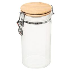 Frasco de Vidro 1lt Branco Col.'Blanc Kitchen'