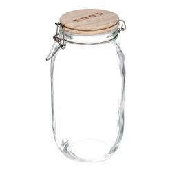 Frasco Hermético com Tampa Bambu 2lt