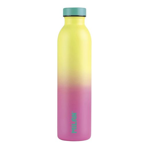 Bouteille isotherme en acier inoxydable 304 591 ml jaune, édition Sunset Milan