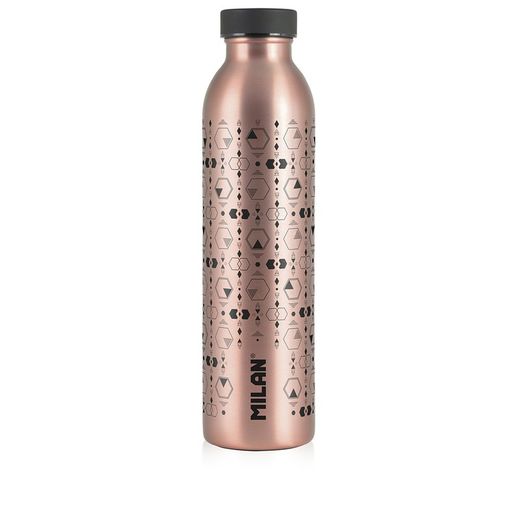 Garrafa Isotérmica de Aço Inoxidável 591ml Série Cobre, Milan Preto
