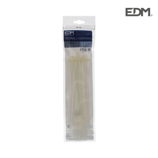 Bridas natural 200x4,8 envasadas (bolsa 25 unid.) Edm