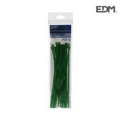Bridas verdes 150x3,5 envasadas (bolsa 25 unid.) Edm