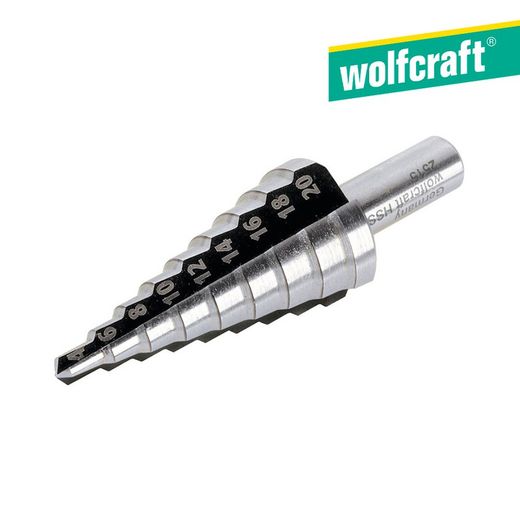 Broca escalonada Hss Ø4-20mm 2515000 Wolfcraft