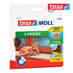 Fita de calafetagem de borracha de perfil Tesa E 6m x 9mm marrom