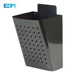 Caixa de correio publicitária em aço galvanizado preto