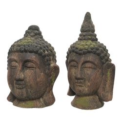 Modelos variados de cabeça de Buda