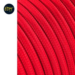 Cable cordon tubulaire 2x0,75mm c62 rojo 25mts euro/mts