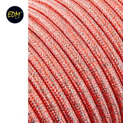 Cabo tubular 2x0,75 mm rosa brilhante 25mts euro / mts