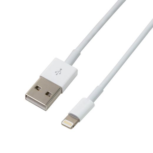 Câble usb blanc pour iphone 5/6/7/8/x, ipad air, ipod nano, etc.