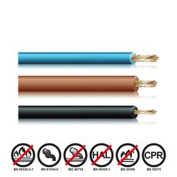 Cabo reforçado 10mm azul euro / mts