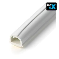 Cablefix adhésif 8x7mm blanc 4mts (blister) inofix 2201