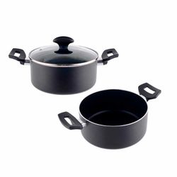 casserole anti-adhésive - "basic line" - whitford tecnology - ø22cm - edm